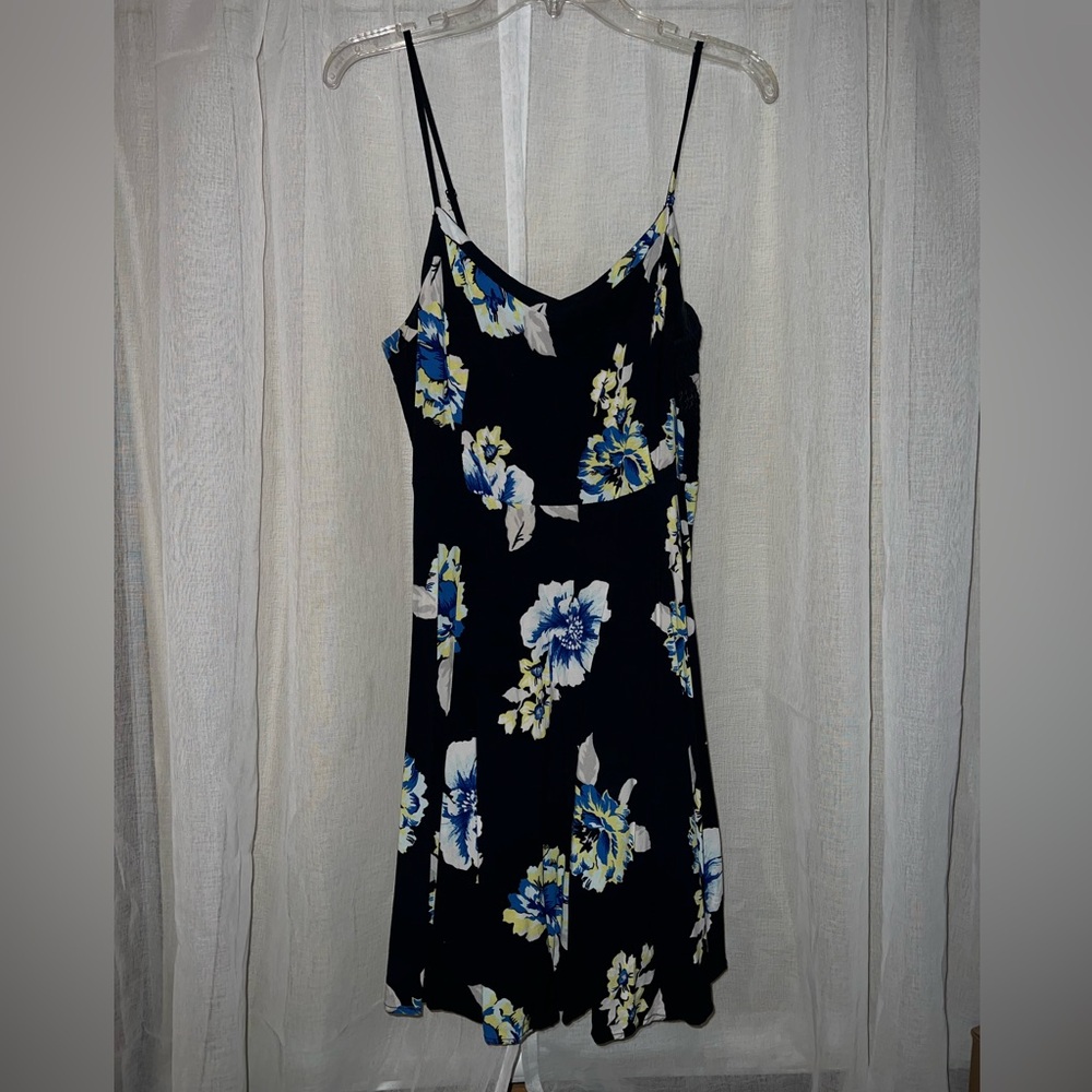 Black & Floral Old Navy Dress